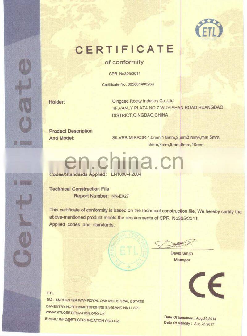 19MMclear /transparent  float glass ,quality standard GB11614,CHINESE STANDARD