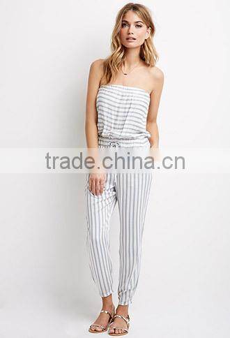 2015 New Arrived Best Selling Sexy Bra Stripes Playsuit for Women
