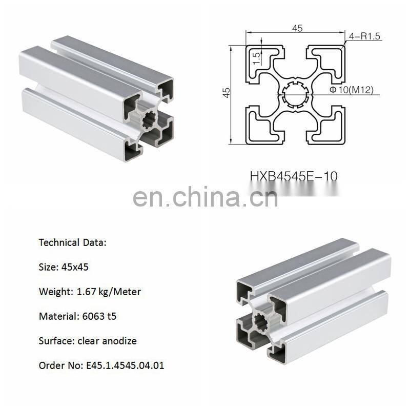 Aluminum Extrusion Profile H10 45x45