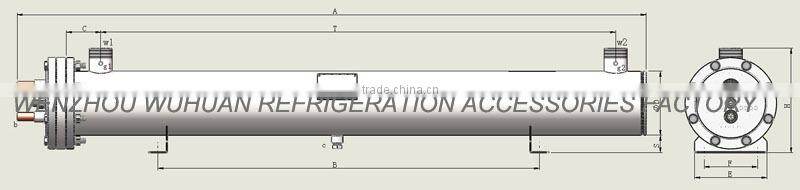 Copper tube evaporator for water chiller