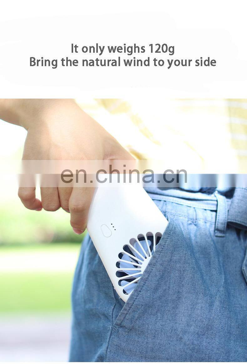 2021 Hot sell handheld mini fan rechargeable battery fan USB mini folding fan Low noise cute