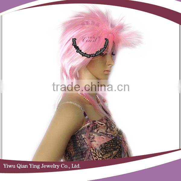cheap punk party long pink wig