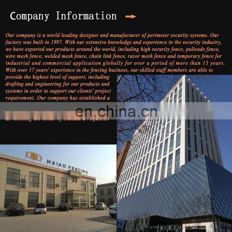 High quality used chain link fence panels in metal wire mesh