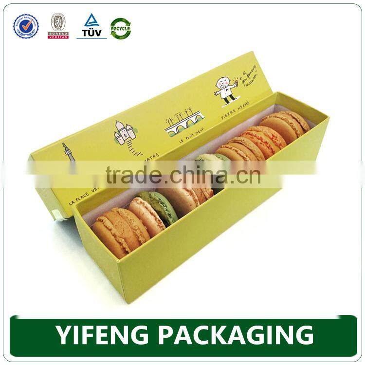 Custom Macaroon Christmas Gift Cake Food Packaging Box