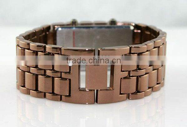 2013 red led watch iron samurai watch