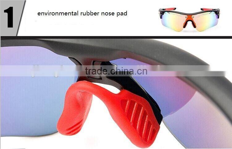 China hot sun glasses colorful lens anti-slip fashion volleyball sports sunglasses