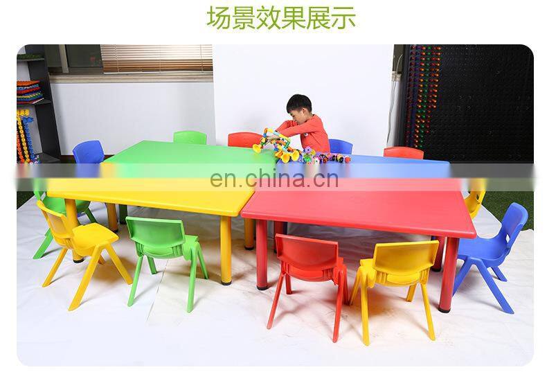 Professional Manufacturer Kindergarten Preschool Cheap Plastic Study Table Kids Furniture Table and Chiars Set