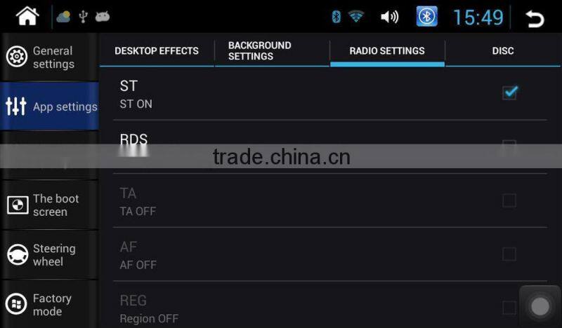 Quad-Core RK3188 A9 10.1" Pure Android Capacitive 1024x600 Car Radio Stereo for Android VW Santana GPS 3G WIFI CANBUS