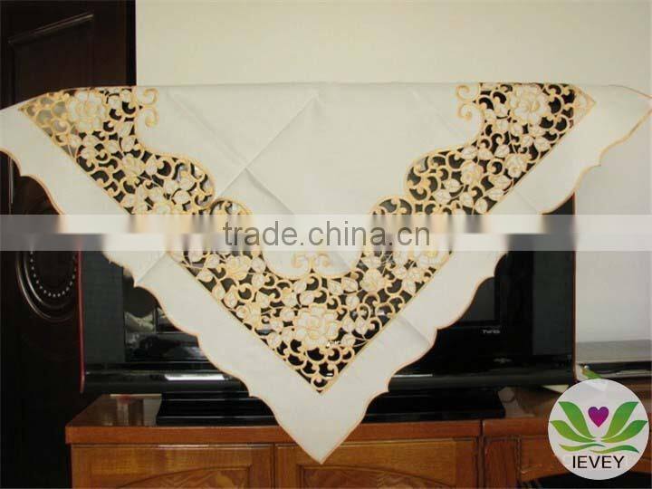 Fantastic Emroidery Table Cloth Satin Table Cloth Wholesale Tablecloth Wedding Tablecloth