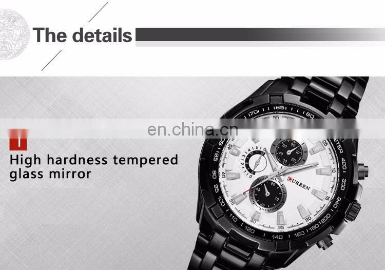 stainless steel band for men imported quartz watch hot relogio masulino luxury curren brand 8023 wristwatches