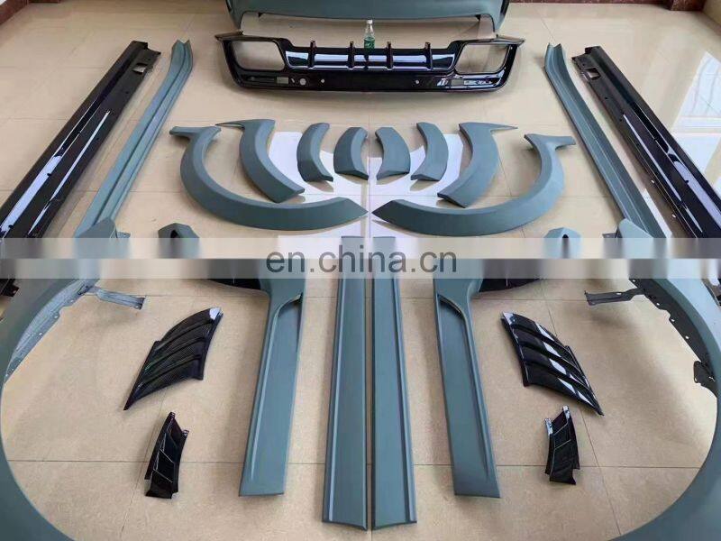 Runde Resin Or Carbon Fiber Material For 2017-2019 Porsche Panamera 971 Mansory Style Body Kit Front Rear Bumper Lips Hood