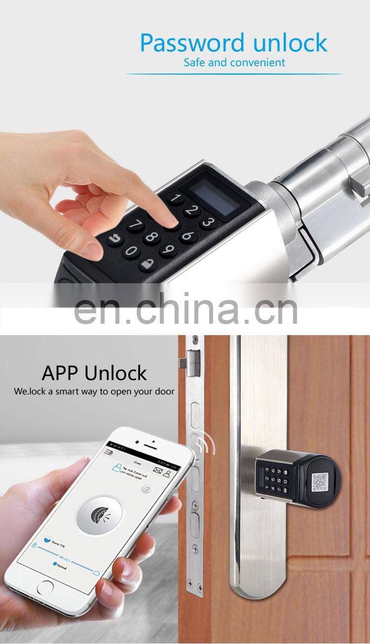 WE.LOCK hot sale smart digital alarm spare key unlock digital lock