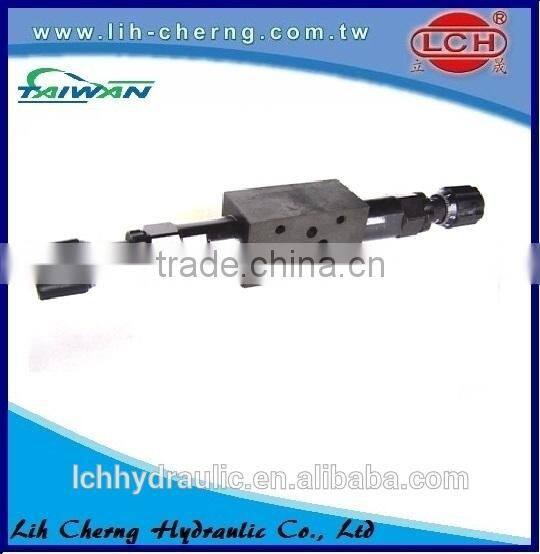 Yuken throttle and check modular valve