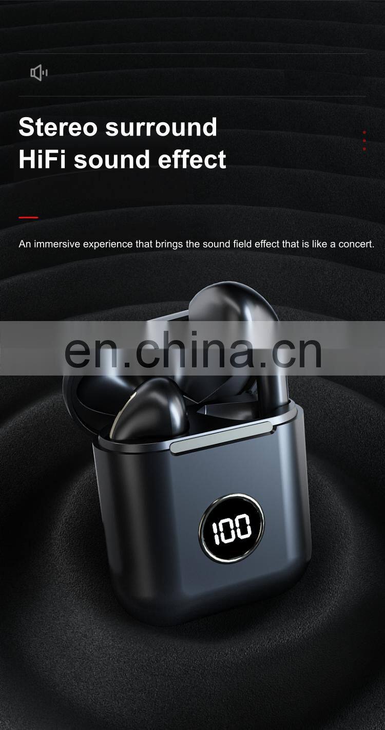 Hands free Earpiece True Auriculares Stereo LED power display BT 5.0 wireless earphone tws earbuds wireless 2021