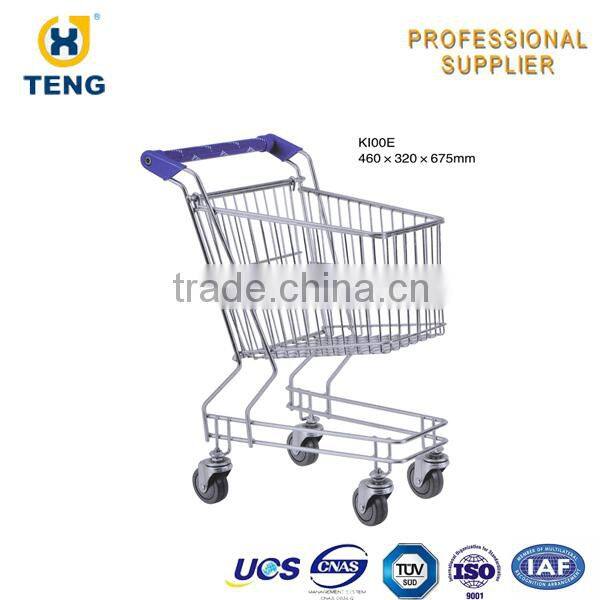 3-Tier Metal Kids Hot Selling Shopping Trolley For Sale