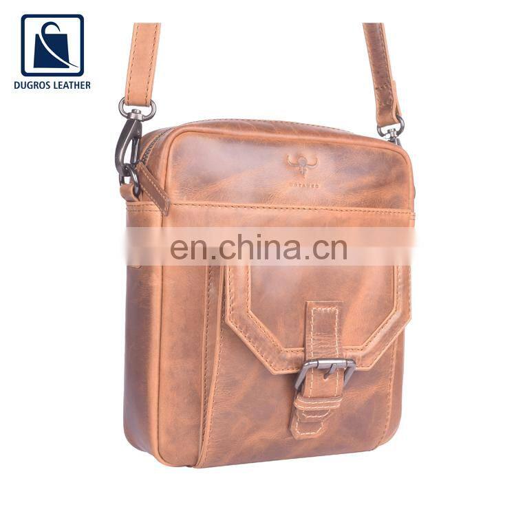 Wide Range of Premium Quality Luxury Fashion Cotton Lining Vintage Style Genuine Leather Sling Bag from Indian Exporter