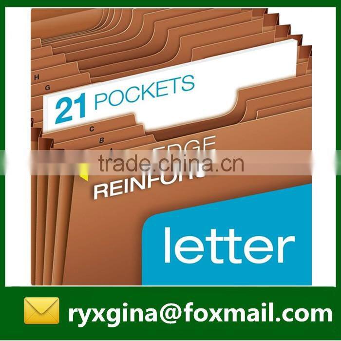 Latest arrival cardboard expanding file folder with handle