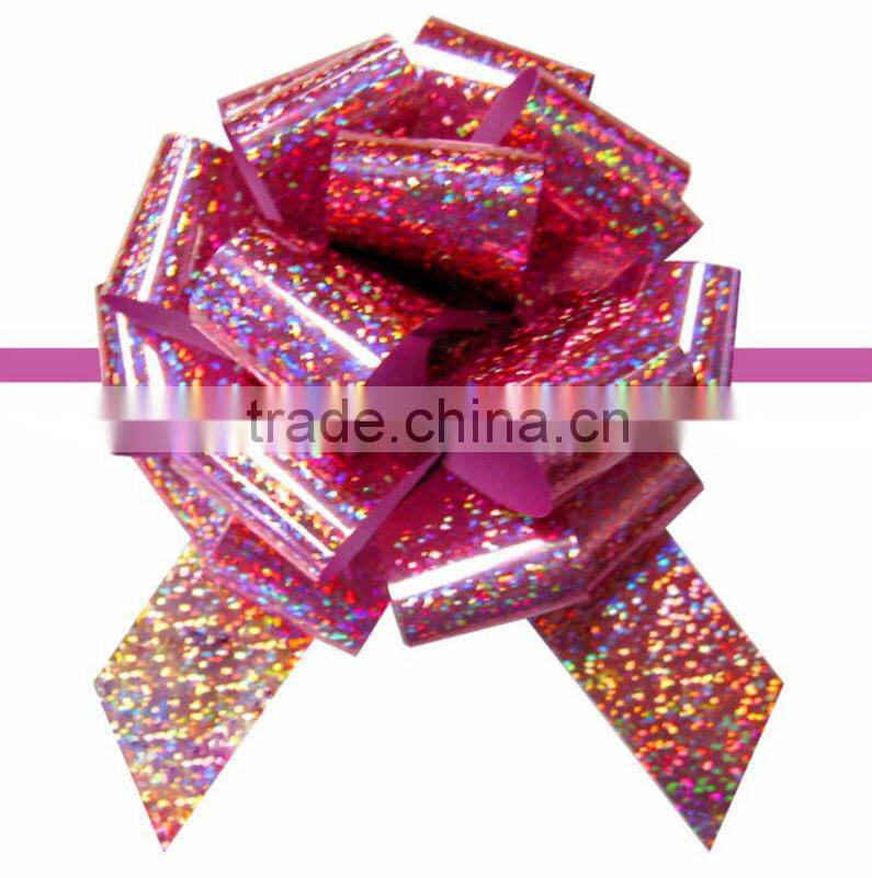 China Wholesale Christmas Gift Butterfly Ribbon Pull Bow For Gift Package