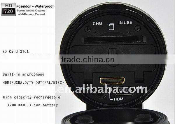 5.0Mega hd 720p sport camera with remote control