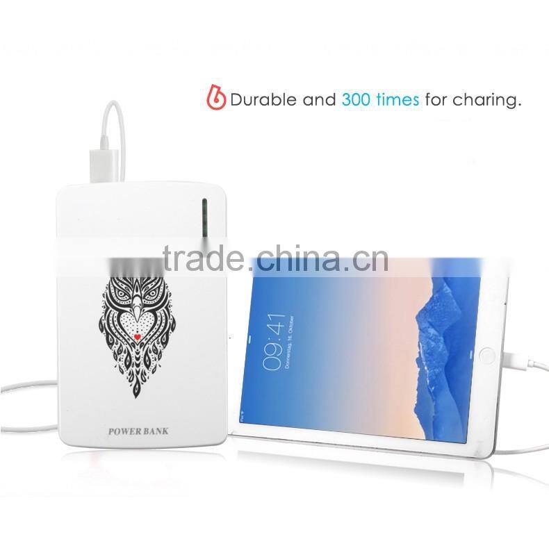 Wholesale colorful charger portable smart power bank 9000mah HS