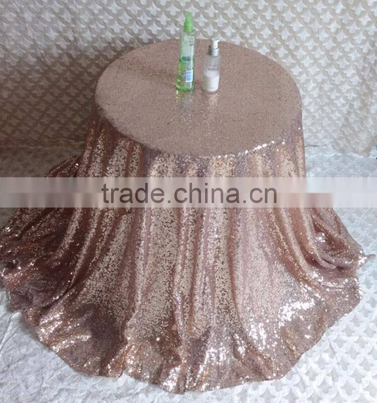Wholesale luxury wedding sequin table cloth,party sequin table cloth for wedding