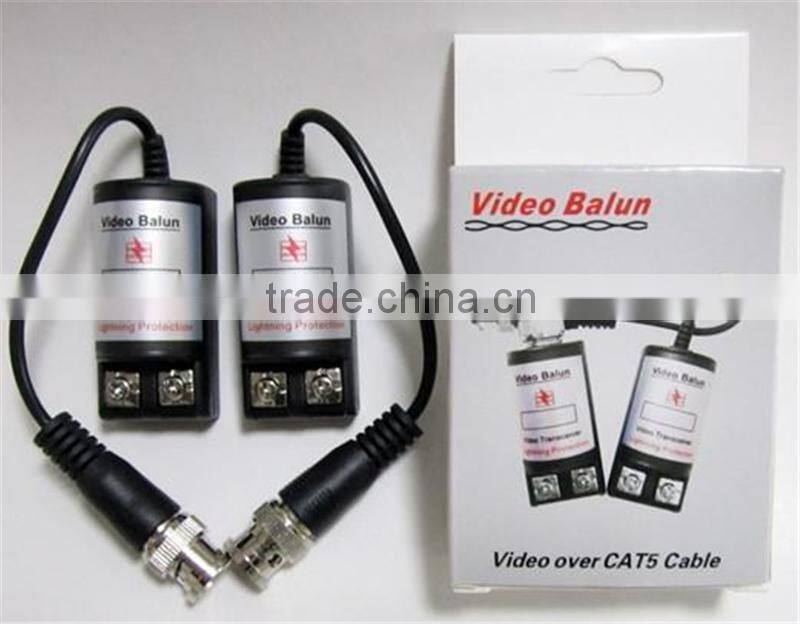 1 Pair Passive Video Cameras Balun Transceiver Transmitter Transmission UTP Balun BNC Cat5 CCTV UTP Video Balun