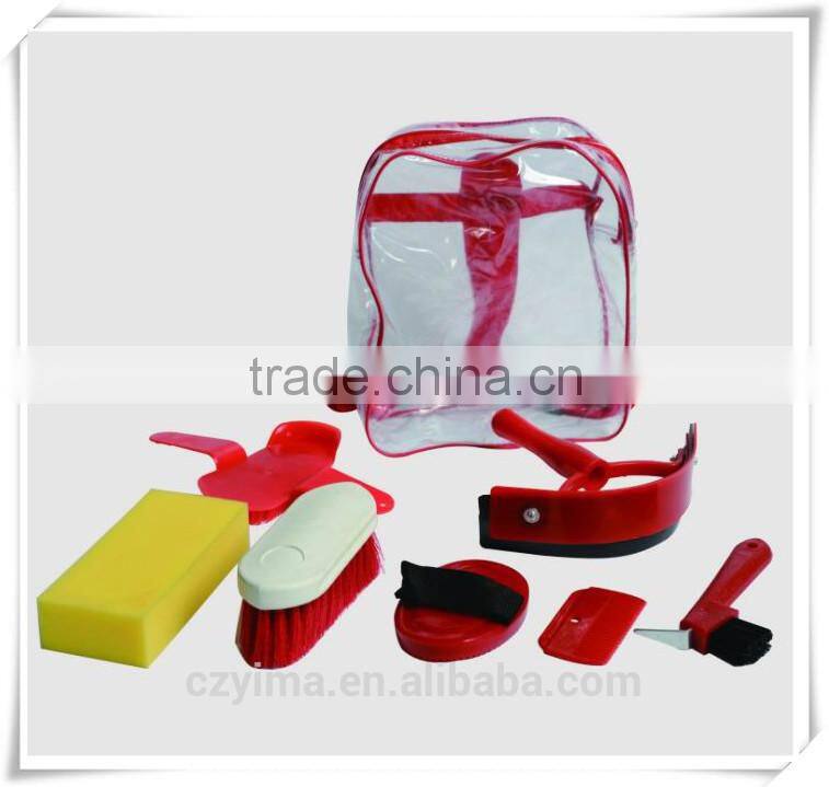 plastic hoof pick with brush/horse cleaning