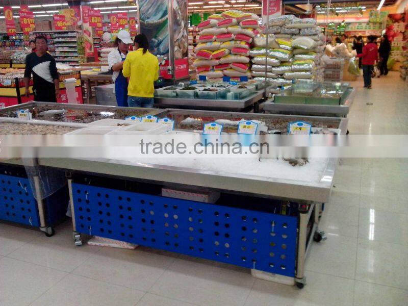 APEX custom make stainless steel refrigerated fish display table