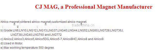 CJ MAG high stability Alnico Magnet in Shanghai China