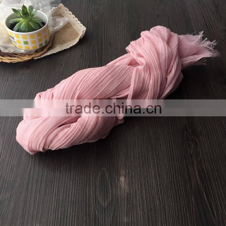 90CMX210CM Large Long Size Cotton Linen Plain Pashmina Shawl