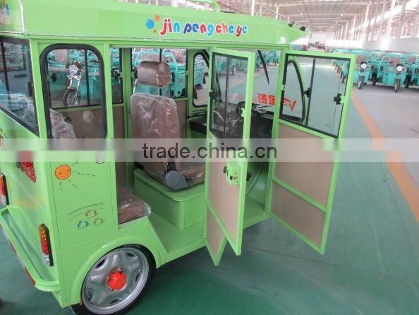Electric tricycle covered