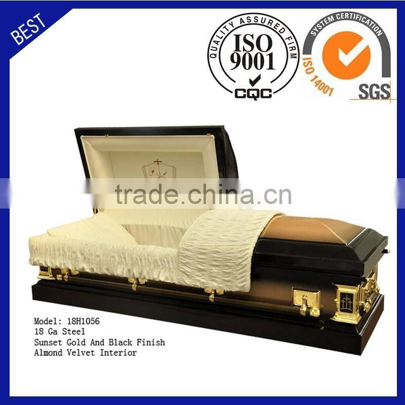18H1056 nice quality Amercian coffin steel casket