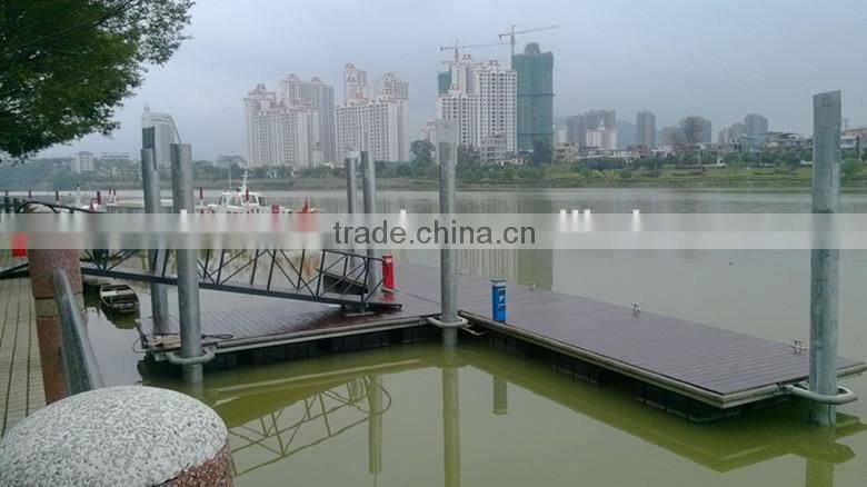 marina dock with Merbau decking