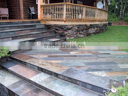 Natural rusty Slate cube Tile for Paver and wall for sale