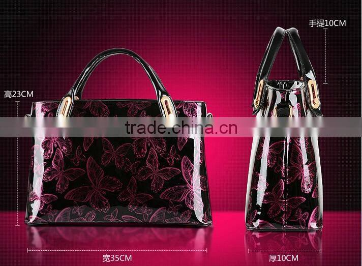 Fashion Lady Patent Leather shoulder bags handbag
