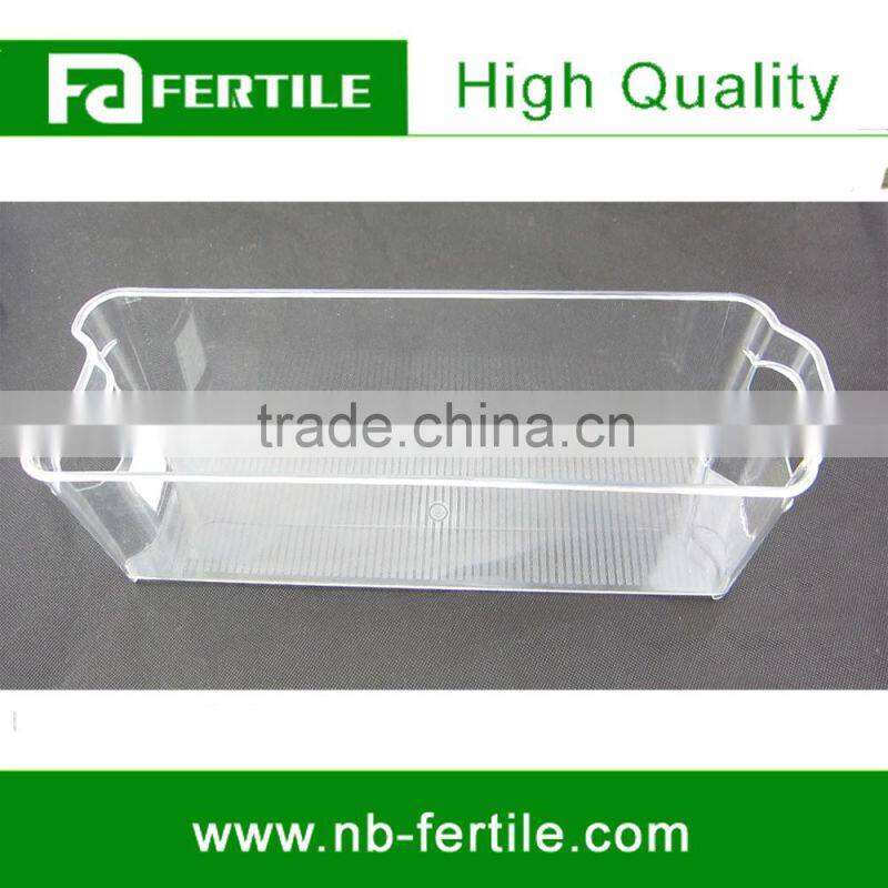WFZ 423820 Fridge and Freezer Storage Bin, Plastic Wide Tray, Clear