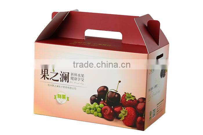 Custom Printed China Supplies Colorful Organic Fruit Boxes