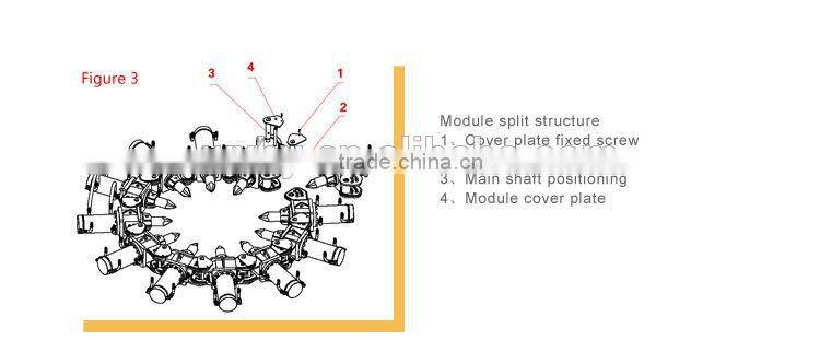 China manufacture BEIYI MK180S Hydraulic Pile Breaker For Round Concrete Piles