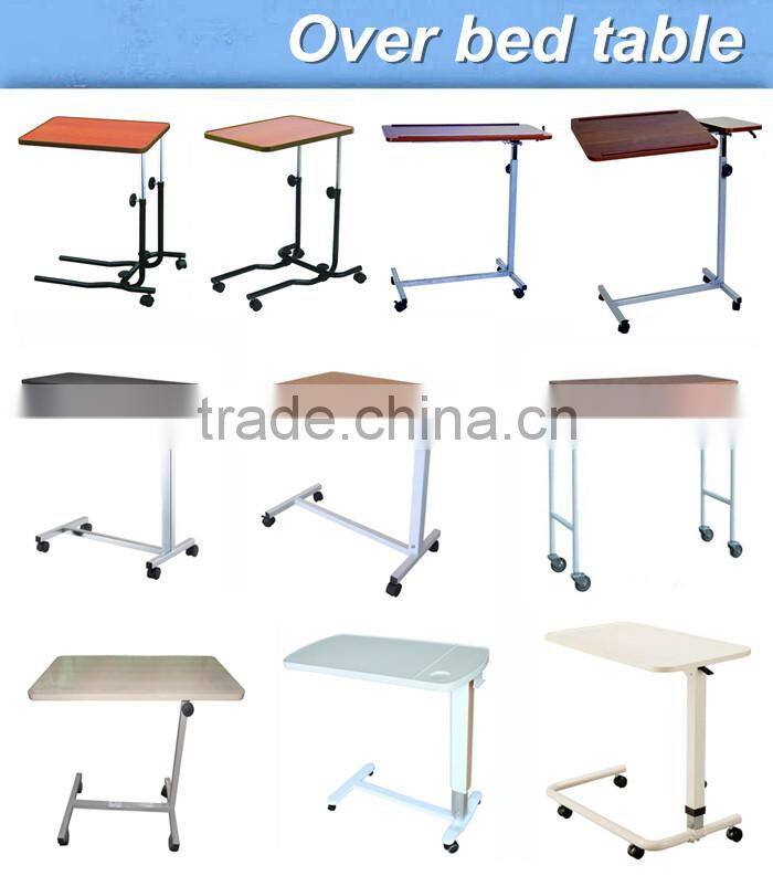 hospital bed side table