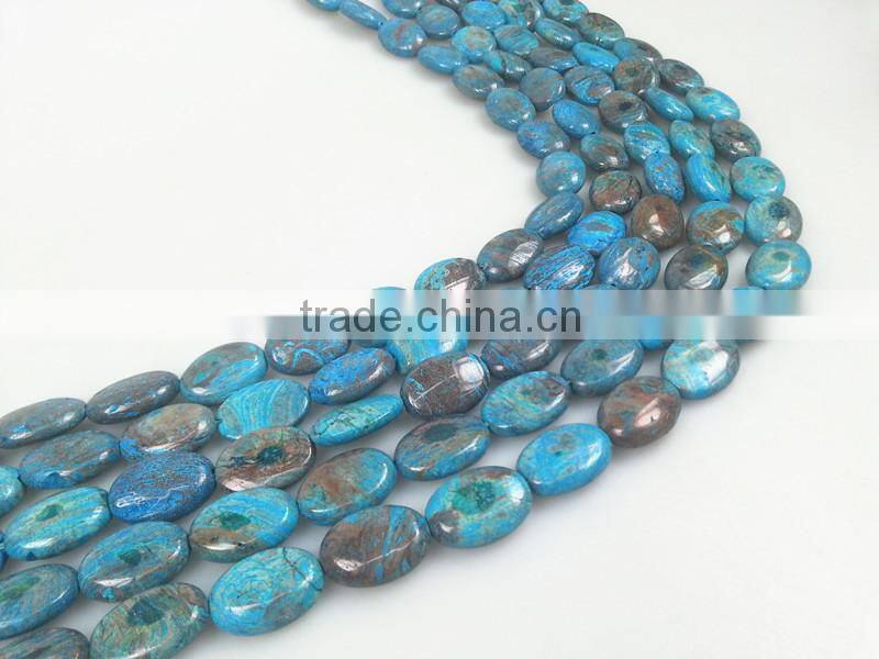 Loose gemstone blue jasper faceted round bead