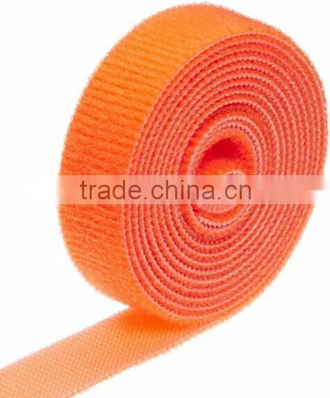 Nylon reusable adjustable hook and loop fastener tape