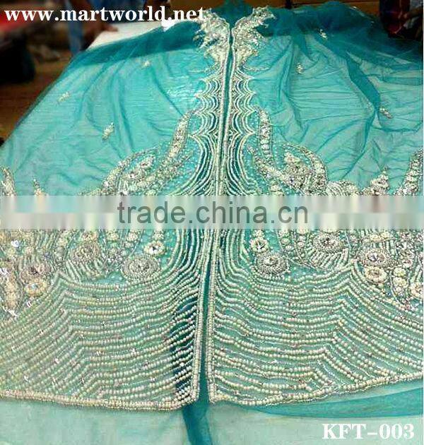 fancy blue dubai kaftan dress (KFT-003)