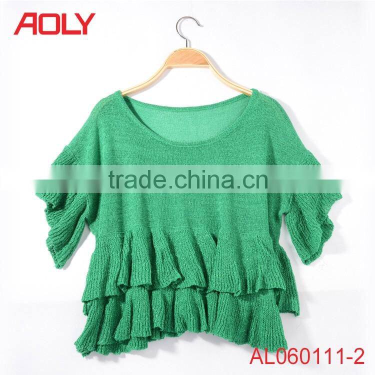 ladies fancy sweater cheap sweater spring&winter comfortable woman woolen