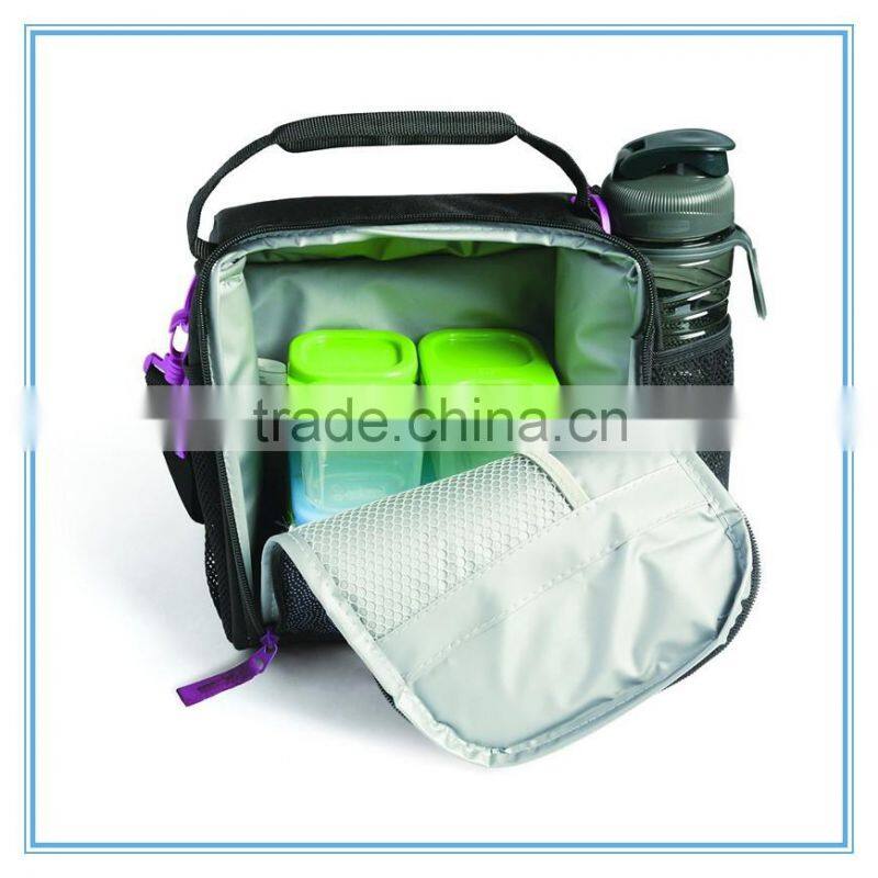 Specifically designed lunch box medium lunch bag with food containers and ice packs