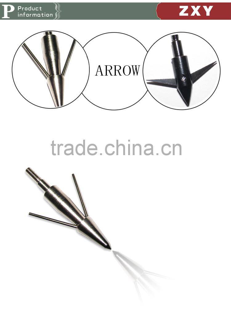 hunting fish broadheads with steel fishing arrow