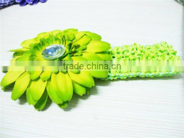 Summer daisy flowers crochet headband for DIY,clothing ornamenting