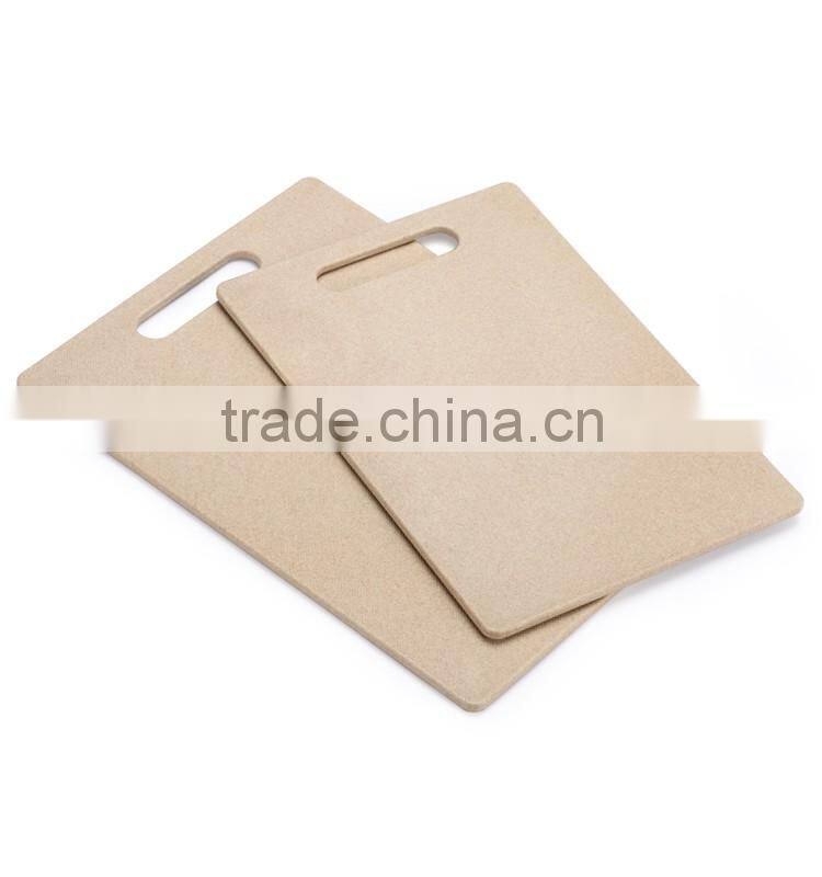 2016 new product rice husk cutting board eco friendly chopping board natural cheese board set