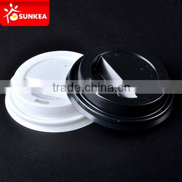 Wholesale High quality Plastic lids with button, disposable paper coffee cup lid