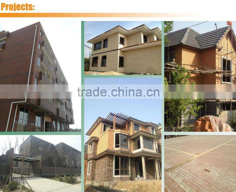 Rough finish full body ceramic yellow outdoor wall decorative clinker tile natural design 60x240mm