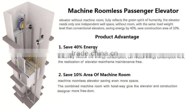 Factory Outlet Low Operating Cost Good Quality Machine Roomless Elevator